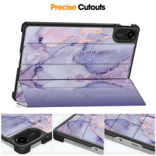 Load image into Gallery viewer, ProElite Case Cover for Xiaomi Redmi Pad 2 11 inch Case, Slim Trifold Flip case Cover for Xiaomi Redmi Pad 2 11 inch Tablet [Auto Sleep Wake Feature], Marble Purple

