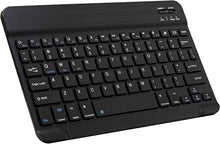 Load image into Gallery viewer, ProElite Ultra-Slim Bluetooth Keyboard Upto 11.5 inch Portable Mini Wireless Rechargeable Keyboard for Apple iPad, iPhone, Galaxy A9 Plus/Mi Pad 7/6/ Lenovo M11 Tablets, iPadOS/iOS/Android, Black
