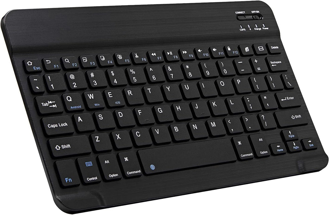 ProElite Ultra-Slim Bluetooth Keyboard Upto 11.5 inch Portable Mini Wireless Rechargeable Keyboard for Apple iPad, iPhone, Galaxy A9 Plus/Mi Pad 7/6/ Lenovo M11 Tablets, iPadOS/iOS/Android, Black