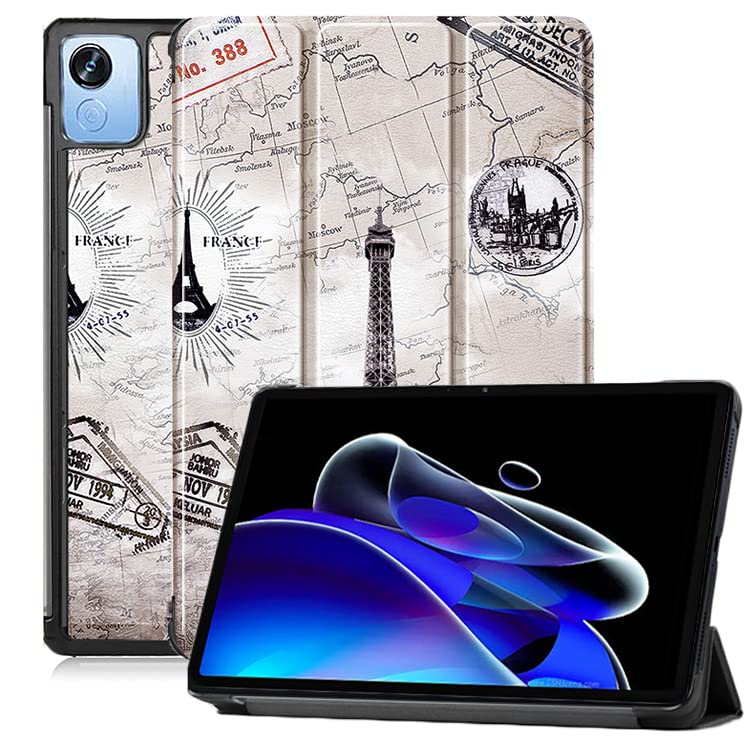 ProElite Slim Trifold Flip case Cover for Realme Pad X 11 inch Tablet, Eiffel