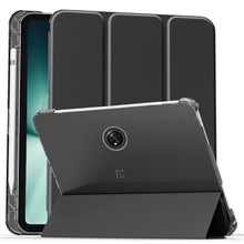 Load image into Gallery viewer, ProElite Smart Flip Case Cover for OnePlus Pad 11.6 inch with Pen Holder [Transparent Back], Black
