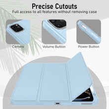 Load image into Gallery viewer, ProElite Case Cover for Apple iPad Pro 13 inch M4/M5 2024/2025 Cover, Pencil Case for iPad Pro 13 M4/M5 2024/2025 with Pencil Holder [Soft Flexible Case] Recoil Series - Light Blue

