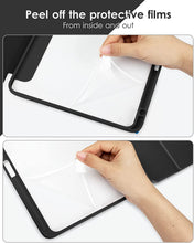Load image into Gallery viewer, ProElite Case Cover for Apple iPad (A16) 11th/10th Generation (2025/2022), Transparent case Cover with Pencil Holder for iPad 11th/10th Gen 2025/2022, Black

