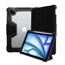 Load image into Gallery viewer, ProElite Case Cover for iPad Air 11 Inch M4/M3/M2 2026/2025/2024, iPad Air 5th/4th Gen 2022/2020 10.9 Inch Rugged Shockproof Armor Smart Cover for Apple iPad Air 11 with Pencil Holder, Black
