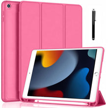 Load image into Gallery viewer, ProElite Smart Case for iPad 10.2 inch 2021 9th/8th/7th Gen [Auto Sleep/Wake Cover] [Pencil Holder] [Soft Flexible Case] Recoil Series - Hot Pink
