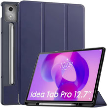 Load image into Gallery viewer, ProElite Cover for Lenovo Idea Tab Pro 12.7 inch 2025 case cover, Soft Flexible Flip Case Cover for Lenovo Idea Tab Pro 12.7 inch 2025 [Recoil Series] - Dark Blue
