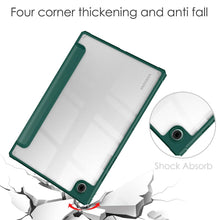 Load image into Gallery viewer, ProElite Cover for Samsung Galaxy Tab A11 Plus 11 inch 2025, Smart Flip Case Cover for Samsung Galaxy Tab A11 Plus 11 inch 2025 with Pen Holder, Dark Green [Transparent Back]
