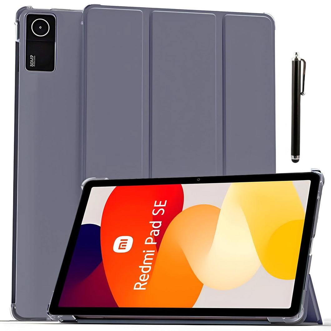 ProElite Case Cover for Redmi Pad SE 11 inch Cover, Smart Flip Case Cover for Redmi Pad SE 11 inch Translucent Back with Stylus Pen, Lavender
