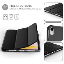 Load image into Gallery viewer, ProElite Case Cover for Apple iPad (A16) 11th/10th Generation (2025/2022) Case, Smart Flip Case Cover for Apple iPad 11th/10th Gen with Translucent Back &amp; Pencil Holder, (with Stylus), Black
