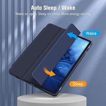 Load image into Gallery viewer, ProElite Cover for Samsung Galaxy Tab S10 Lite 10.9&quot;/ Tab S9 FE 10.9 inch/Tab S10 FE/Tab S9 11&quot; Cover Case, Smart Flip Case Cover with S Pen Holder, Dark Blue [Transparent Back]
