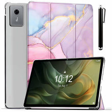 Load image into Gallery viewer, ProElite Case Cover for Motorola Pad 60 Neo 11 inch 2025 Cover, Smart Flip Case Motorola Pad 60 Neo 11 inch 2025 Tablet Translucent Back with Stylus Pen, Marble Pink
