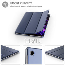 Load image into Gallery viewer, ProElite Smart Flip Case Cover for Lenovo Tab M10 HD 2nd Gen TB-X306X / Smart Tab M10 HD 2nd Gen TB-X306F, Translucent Back with Stylus Pen, Navy Blue
