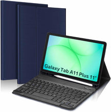 Load image into Gallery viewer, ProElite Keyboard case Cover for Samsung Galaxy Tab A11 Plus 11 inch with S Pen Holder Magnetic Detachable Wireless Bluetooth Keyboard Case, Dark Blue

