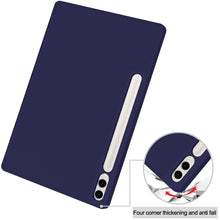 Load image into Gallery viewer, ProElite Cover for Samsung Tab S10/S9/S8 Ultra Cover, Soft Flexible Flip Case Cover with S Pen Holder for Galaxy Tab S10/S9/S8 Ultra 14.6 inch Support Auto Sleep Wake, [Recoil Series] - Dark Blue
