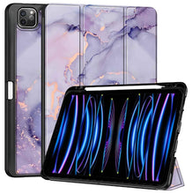 Load image into Gallery viewer, ProElite Smart Case for Apple iPad Pro 11 inch 2022/2021 4th/3rd Gen [Auto Sleep/Wake Cover] [Pencil Holder] [Soft Flexible Case] Recoil Series - Marble Purple
