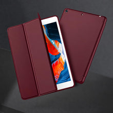 Load image into Gallery viewer, ProElite Smart Case for iPad 10.2 inch 2021 9th/8th/7th Gen [Auto Sleep/Wake Cover] [Pencil Holder] [Soft Flexible Case] Recoil Series - Wine with Stylus Pen
