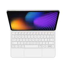 Load image into Gallery viewer, ProElite Magnetic Bluetooth TouchPad Keyboard case for Xiaomi Mi Pad 7/7 Pro 11.2 inch Tablet, Floating Cantilever Design with Built-in Colourful Backlit TouchPad Keyboard, White
