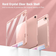 Load image into Gallery viewer, ProElite Case Cover for Apple iPad Air 13 inch M3/M2 2025/2024 Cover, Transparent Smart Flip Cover for iPad Air 13 inch M3/M2 2025/2024 with Pencil Holder, Marble Pink
