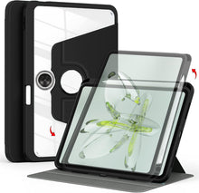 Load image into Gallery viewer, ProElite Case Cover for OnePlus Pad Go 11.35 inch Cover, 360 Degree Rotatable Smart Flip Case for OnePlus Pad Go 11.35 inch, Transparent Back with Pen Holder, Black (Will NOT FIT OnePlus Pad 11.6)
