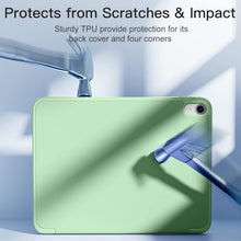 Load image into Gallery viewer, ProElite Smart Case for iPad (A16) 11th/10th Generation (2025/2022) [Auto Sleep/Wake Cover] [Left Side Pencil Holder] [Soft Flexible Case] Recoil Series - Matcha Green
