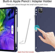 Load image into Gallery viewer, ProElite Smart Case for iPad Air 13/iPad Pro 12.9 inch 2022/2021 6th/5th Generation [Auto Sleep/Wake Cover] [Pencil Holder] [Soft Flexible Case] Recoil Series - Light Blue
