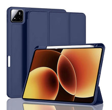 Load image into Gallery viewer, ProElite Cover for Xiaomi Mi Pad 7/7 Pro/Xiaomi Mi Pad 8/8 Pro 11.2 inch Cover, Soft Flexible Flip Case Cover with Pen Holder, Support Auto Sleep Wake, [Recoil Series] - Dark Blue
