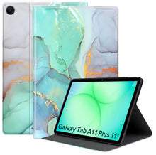 Load image into Gallery viewer, ProElite Book Cover Case for Samsung Galaxy Tab A11 Plus 11 inch 2025, Smart flip case Book Cover for Samsung Galaxy Tab A11 Plus 11 inch 2025, Marble Green

