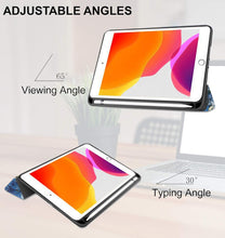 Load image into Gallery viewer, ProElite Smart Case for iPad 10.2 inch 2021 9th/8th/7th Gen [Auto Sleep/Wake Cover] [Pencil Holder] [Soft Flexible Case] Recoil Series - Starry Night with Stylus Pen
