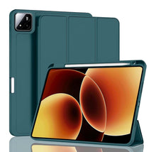 Load image into Gallery viewer, ProElite Cover for Xiaomi Mi Pad 7/7 Pro/Xiaomi Mi Pad 8/8 Pro 11.2 inch Cover, Soft Flexible Flip Case Cover with Pen Holder, Support Auto Sleep Wake, [Recoil Series] - Dark Green

