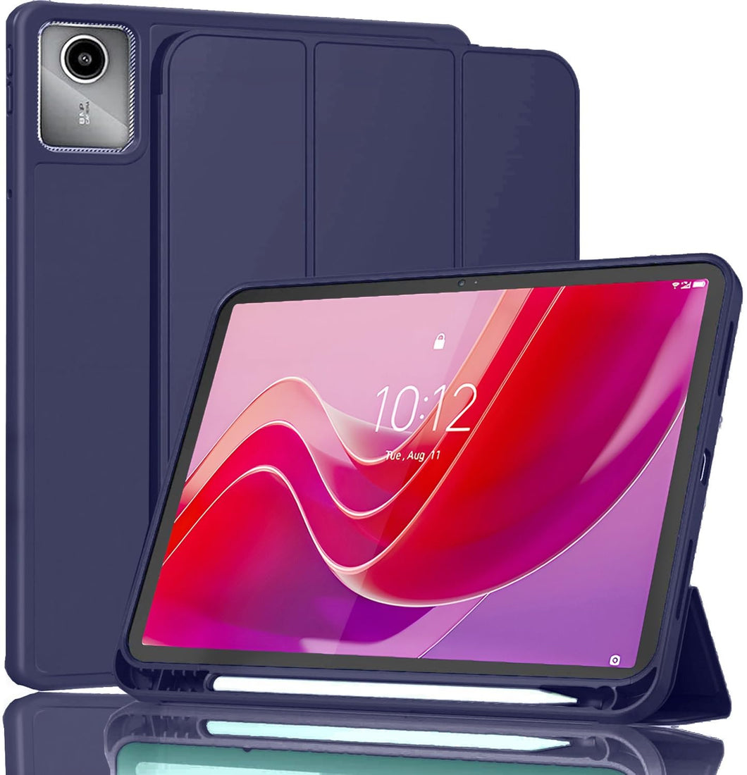 ProElite Cover for Lenovo Tab M11 case Cover, Soft Flexible Flip Case Cover with Pen Holder for Lenovo Tab M11 11 inch with Auto Sleep Wake [Recoil Series] - Dark Blue