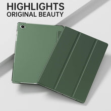 Load image into Gallery viewer, ProElite Cover for Samsung Galaxy Tab A9 8.7 inch Case Cover, Smart Flip Case Cover for Samsung Galaxy Tab A9 8.7 inch Translucent Back with Stylus Pen, Dark Green
