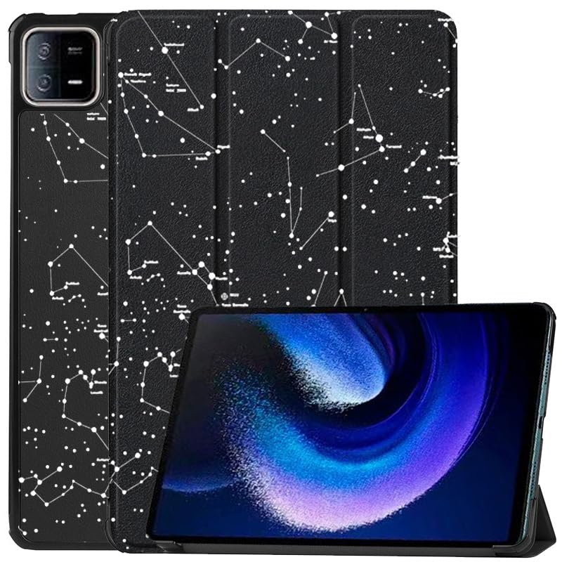 ProElite Cover for Xiaomi Mi Pad 6 Cover Case, Trifold Flip Case for Xiaomi Mi Pad 6 11 inch, Support Auto Sleep Wake, Constellation