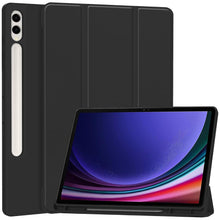 Load image into Gallery viewer, ProElite Cover for Samsung Galaxy Tab S10/S9/S8 Ultra Cover, Soft Flexible Flip Case Cover with S Pen Holder for Galaxy Tab S10/S9/S8 Ultra 14.6 inch Support Auto Sleep Wake, [Recoil Series] - Black
