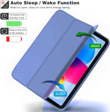 Load image into Gallery viewer, ProElite Smart Case for iPad (A16) 11th/10th Generation (2025/2022) [Auto Sleep/Wake Cover] [Left Side Pencil Holder] [Soft Flexible Case] Recoil Series - Purple
