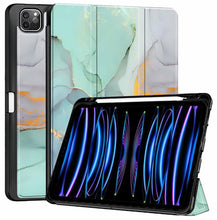 Load image into Gallery viewer, ProElite Smart Case for Apple iPad Pro 11 inch 2022/2021 4th/3rd Gen [Auto Sleep/Wake Cover] [Pencil Holder] [Soft Flexible Case] Recoil Series - Marble Green

