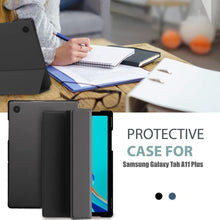 Load image into Gallery viewer, ProElite Cover for Samsung Galaxy Tab A11 Plus 11 inch Case Cover, Smart Flip Case Cover for Samsung Galaxy Tab A11+ 11 inch Translucent Back with Stylus Pen, Flowers
