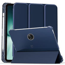 Load image into Gallery viewer, ProElite Smart Flip Case Cover for OnePlus Pad 11.6 inch with Pen Holder [Transparent Back], Dark Blue
