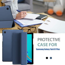 Load image into Gallery viewer, ProElite Cover for Samsung Galaxy Tab A11 Plus 11 inch Case Cover, Smart Flip Case Cover for Samsung Galaxy Tab A11+ 11" Translucent Back with Stylus Pen, Dark Blue
