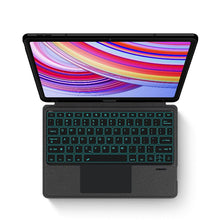 Load image into Gallery viewer, {Refurbished} ProElite Wireless Bluetooth TouchPad Keyboard Case for Xiaomi Redmi Pad 2 Pro 12.1 inch, Magnetic Detachable Bluetooth TouchPad Keyboard Redmi Pad 2 Pro 12.1 inch with Built-in 7-Colors Backlit, Black
