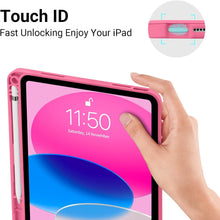 Load image into Gallery viewer, ProElite Smart Case for iPad (A16) 11th/10th Generation (2025/2022) [Auto Sleep/Wake Cover] [Left Side Pencil Holder] [Soft Flexible Case] Recoil Series - Hot Pink
