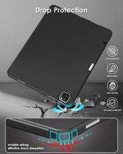 Load image into Gallery viewer, ProElite Case Cover for Apple iPad Air 13 M3/M2 2025/2024 &amp; Pro 12.9 inch Cover, Pencil Case for iPad Air 13 M3/M2 &amp; Pro 12.9 with Pencil Holder [Soft Flexible Case] Recoil Series - Eiffel
