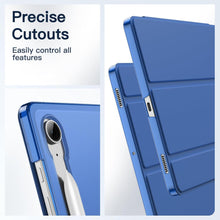 Load image into Gallery viewer, ProElite Cover for Samsung Galaxy Tab S9 FE/S10 FE 10.9/S9 11 inch Case Cover, Smart Flip Case Cover for Samsung Galaxy Tab S10 FE/S9 FE 10.9/S9 11 inch Translucent Back with S Pen Holder, Dark Blue

