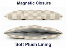 Load image into Gallery viewer, ProElite Puffy Laptop Sleeve for 16-inch MacBook Pro Puffer Laptop Carrying Case, Pillow Pouch Compatible MacBook Pro 16 inch - Neutral Checker
