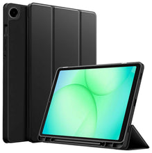 Load image into Gallery viewer, ProElite Cover for Samsung Galaxy Tab A11 8.7 inch case, Soft Flexible Flip Case Cover with S Pen Holder for Samsung Galaxy Tab A11 8.7 inch with Auto Sleep Wake [Recoil Series] - Black
