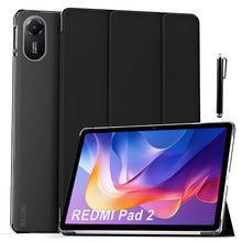 Load image into Gallery viewer, ProElite Case Cover for Xiaomi Redmi Pad 2 11 inch Cover, Smart Flip Case Cover for Xiaomi Redmi Pad 2 11 inch Translucent Back with Stylus Pen [Auto Sleep Wake Feature], Black
