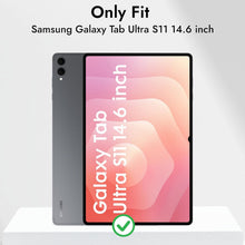 Load image into Gallery viewer, ProElite Cover for Samsung Galaxy Tab S11 Ultra 14.6 inch, Smart Flip Case Cover for Samsung Galaxy Tab S11 Ultra 14.6 inch with Pen Holder, Black [Transparent Back]
