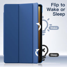 Load image into Gallery viewer, ProElite Cover for Samsung Galaxy Tab S9 FE/S10 FE 10.9/S9 11 inch Case Cover, Smart Flip Case Cover for Samsung Galaxy Tab S10 FE/S9 FE 10.9/S9 11 inch Translucent Back with S Pen Holder, Dark Blue
