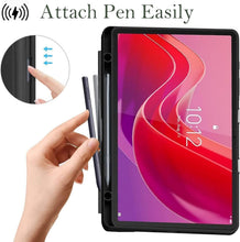 Load image into Gallery viewer, ProElite Cover for Lenovo idea Tab 11 inch 2025, Smart Flip Case Cover for Lenovo idea Tab 11 inch 2025 with Pen Holder, Grey [Transparent Back]
