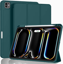 Load image into Gallery viewer, ProElite Case Cover for Apple iPad Pro 11 M4 2024 5th Gen Cover, Pencil Case for iPad Pro 11 2024 with Pencil Holder, Auto Sleep Wake [Soft Flexible Case] Recoil Series - Dark Green
