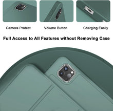 Load image into Gallery viewer, ProElite Case Cover for Apple iPad Pro 11 M4 2024 5th Gen Cover, Pencil Case for iPad Pro 11 2024 with Pencil Holder, Auto Sleep Wake [Soft Flexible Case] Recoil Series - Dark Green
